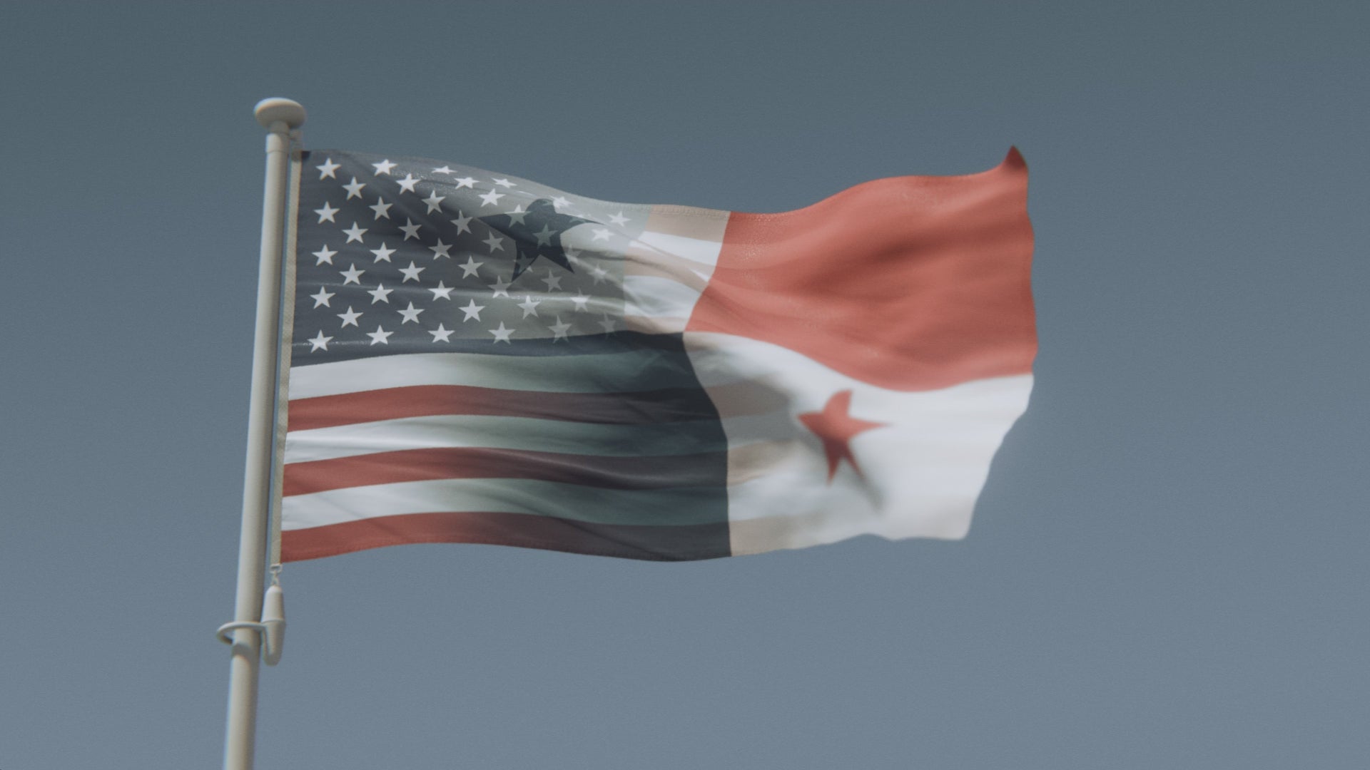 Cargar vídeo: Bandera híbrida panameña-estadounidense