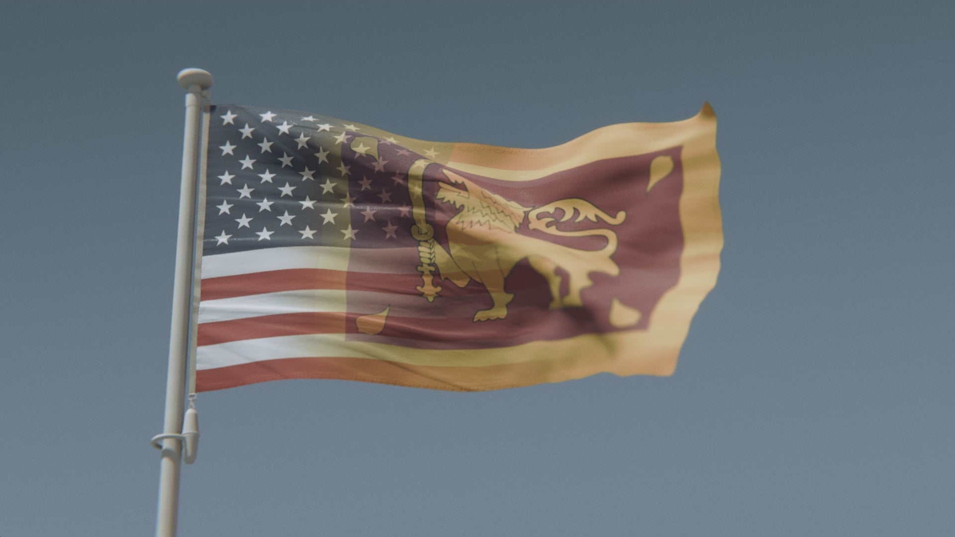 Cargar vídeo: Bandera híbrida estadounidense de Sri Lanka
