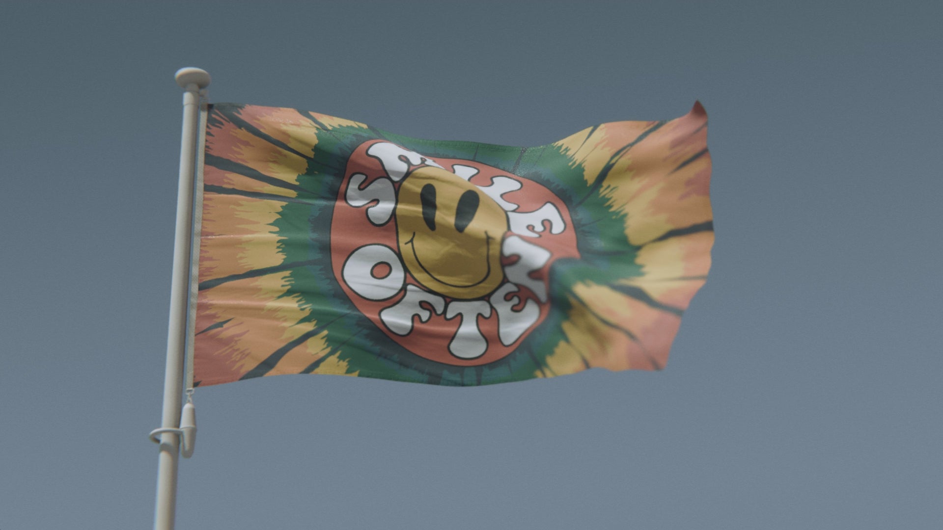 Load video: Smile Often 70s Style Flag