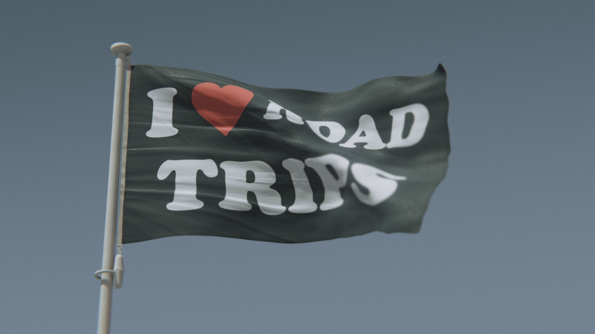 Load video: I Love Road Trips Flag