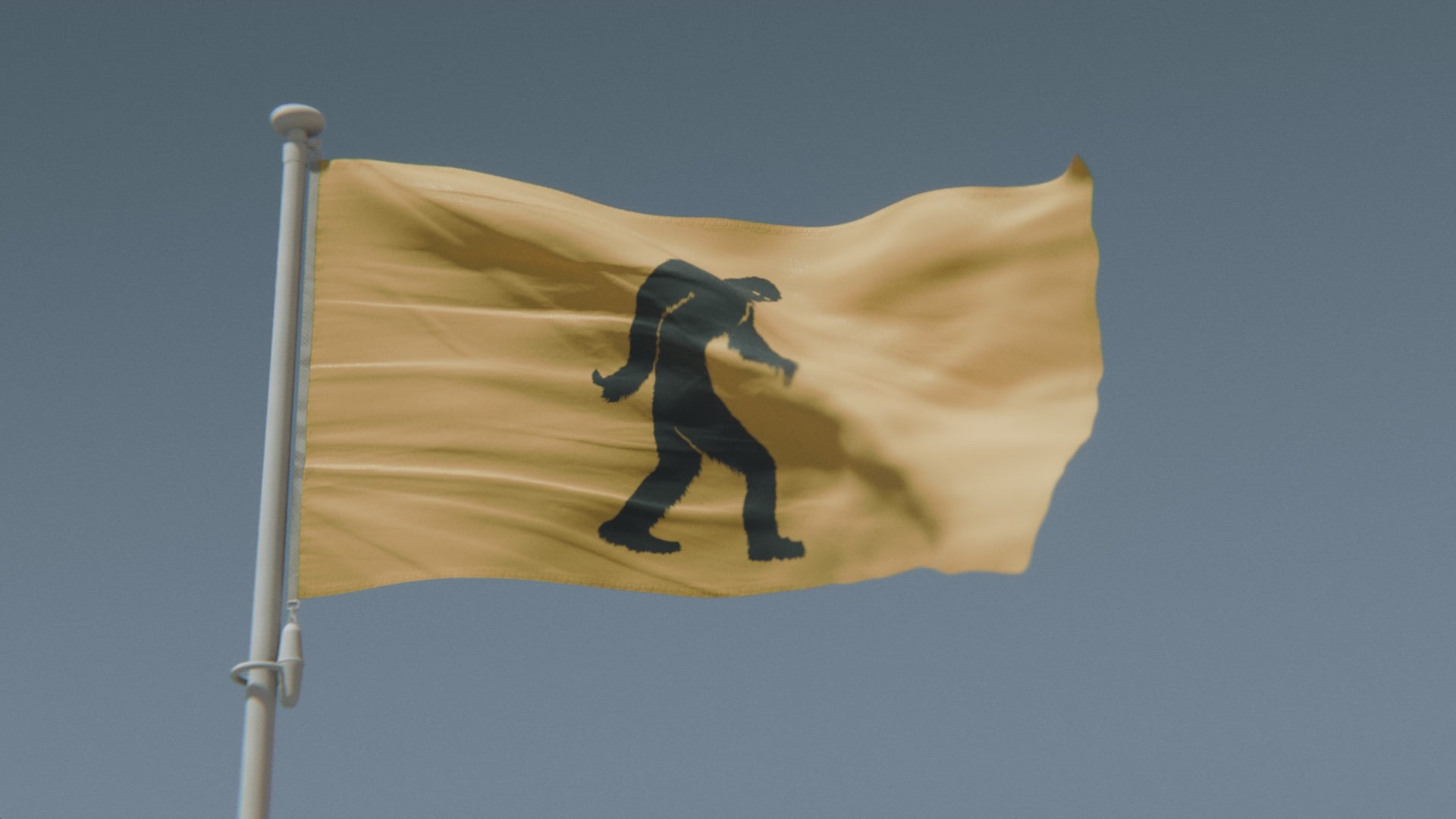 Load video: Bigfoot Flag (Yellow)
