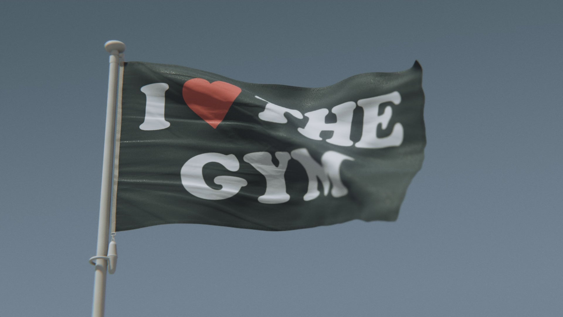 Load video: I Love The Gym Flag