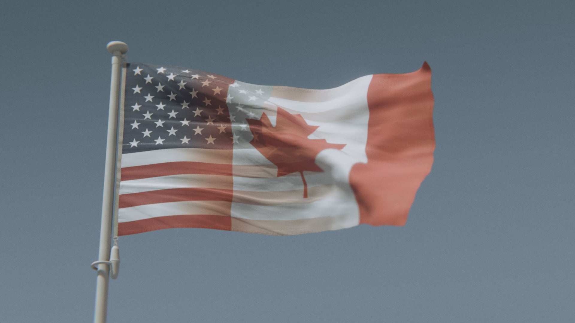 Load video: Canadian American Hybrid Flag