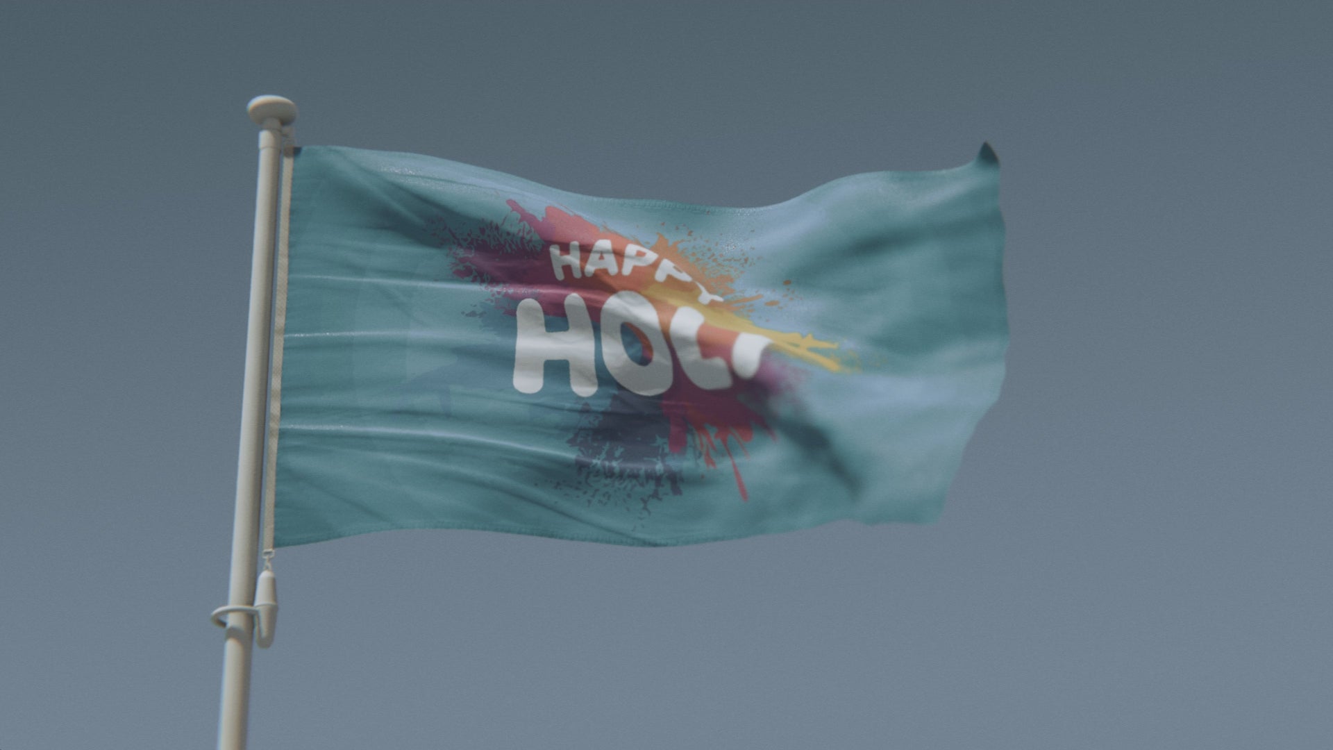 Load video: Happy Holi Flag