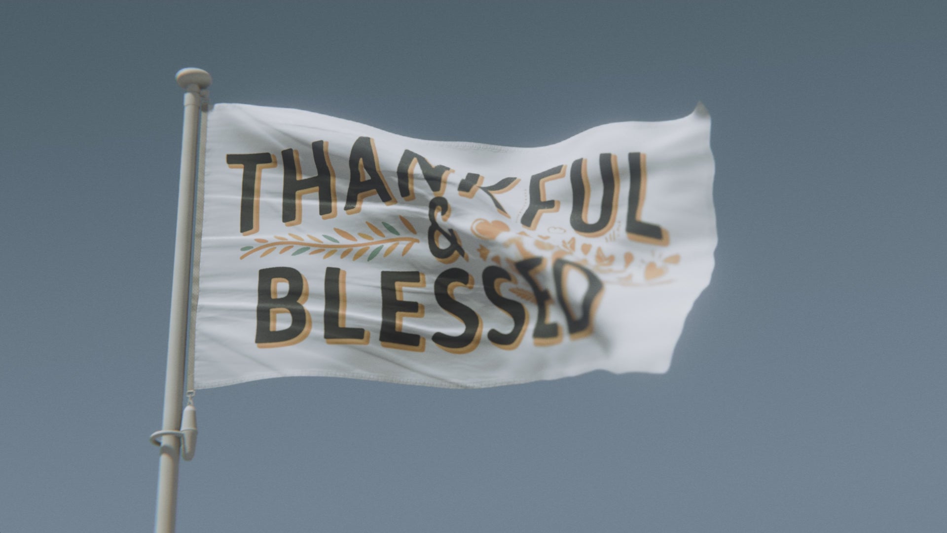 Load video: Thankful &amp; Blessed Flag