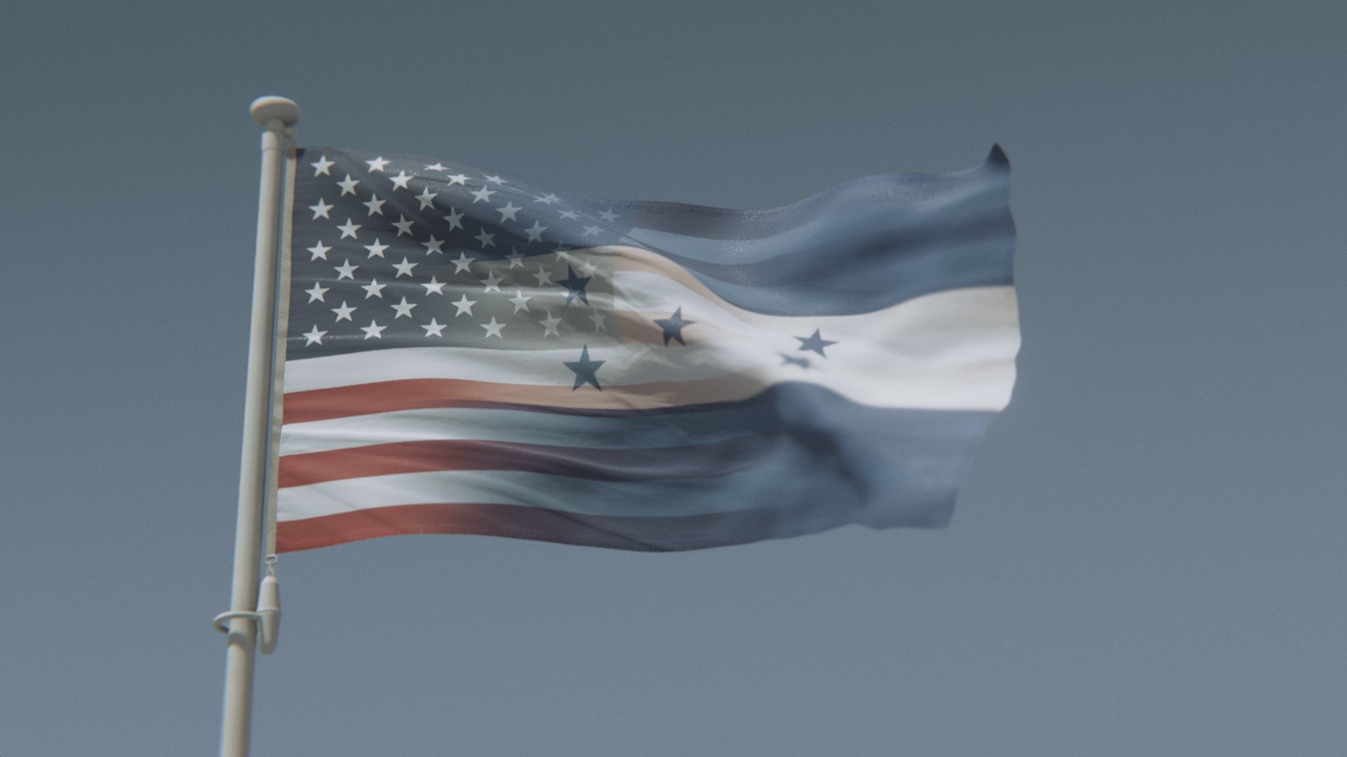 Cargar vídeo: Bandera híbrida hondureña-estadounidense