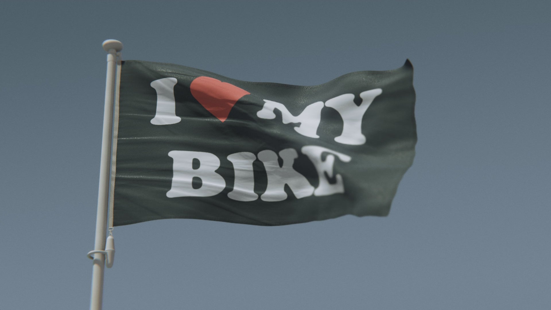 Cargar vídeo: Bandera &quot;Amo mi bicicleta&quot;