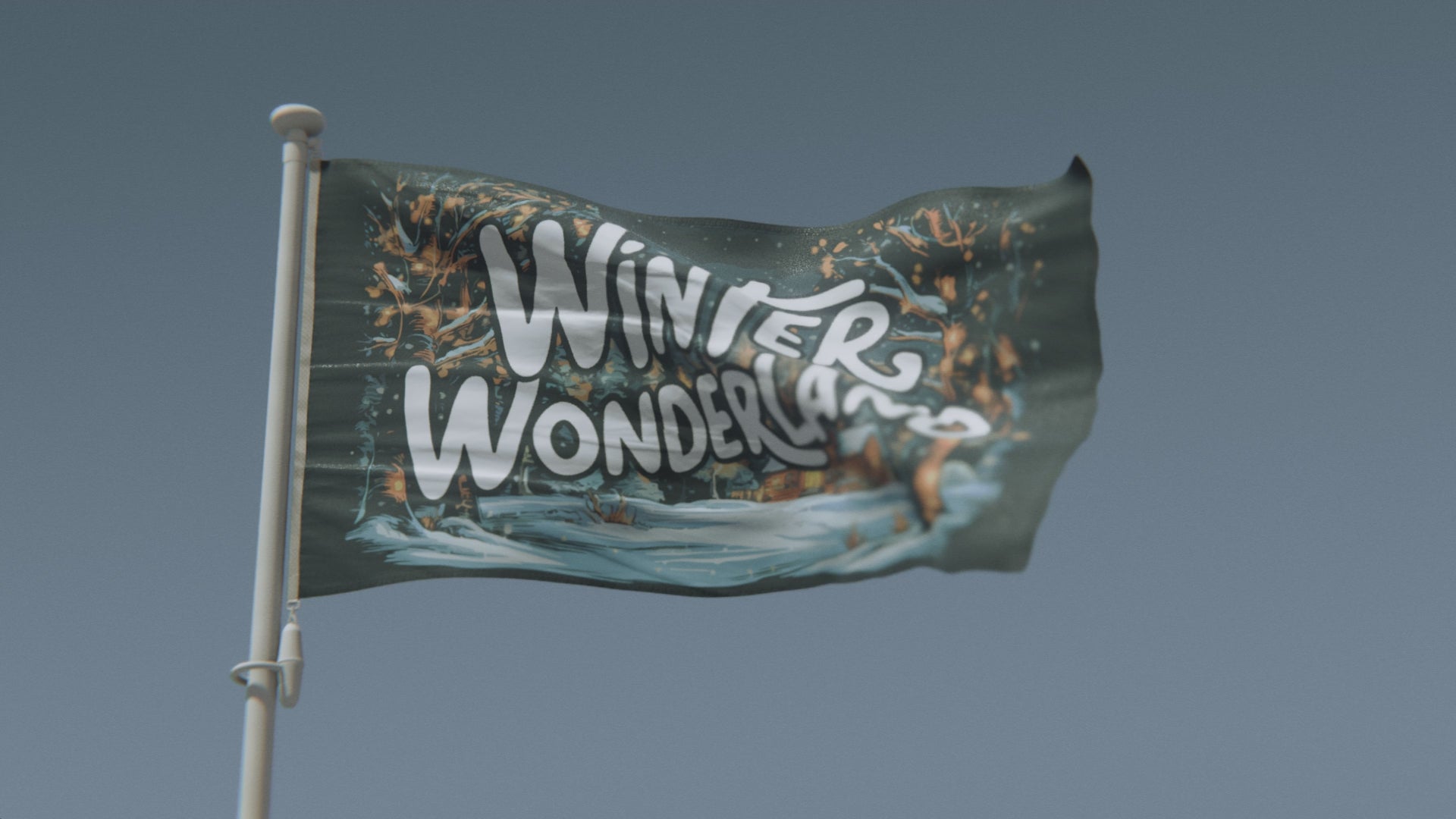 Load video: Winter Wonderland Seasonal Flag