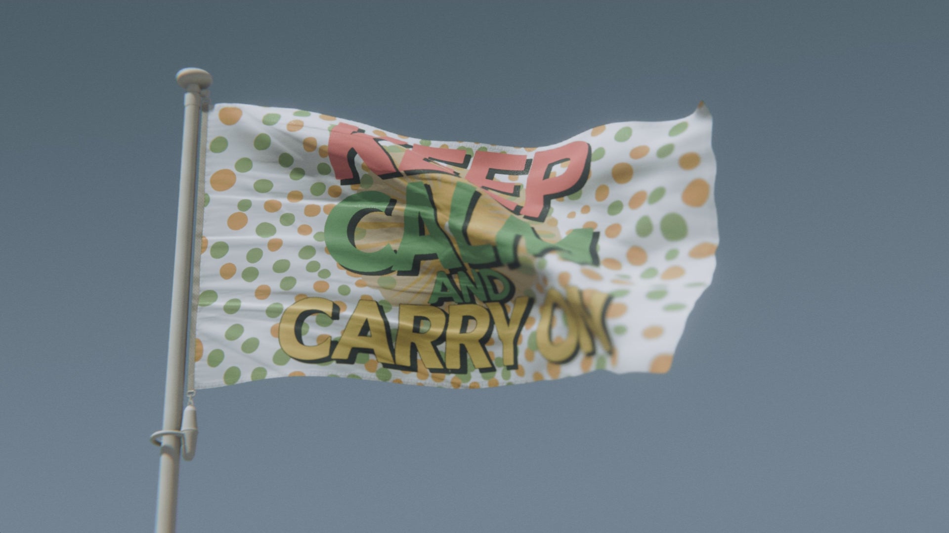 Load video: Keep Calm And Carry On Flag