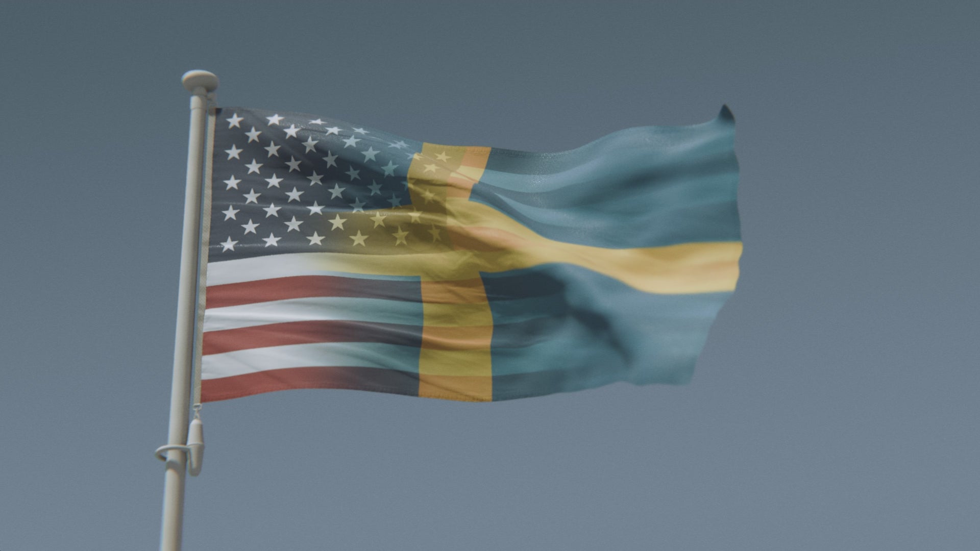 Cargar vídeo: Bandera híbrida sueco-estadounidense