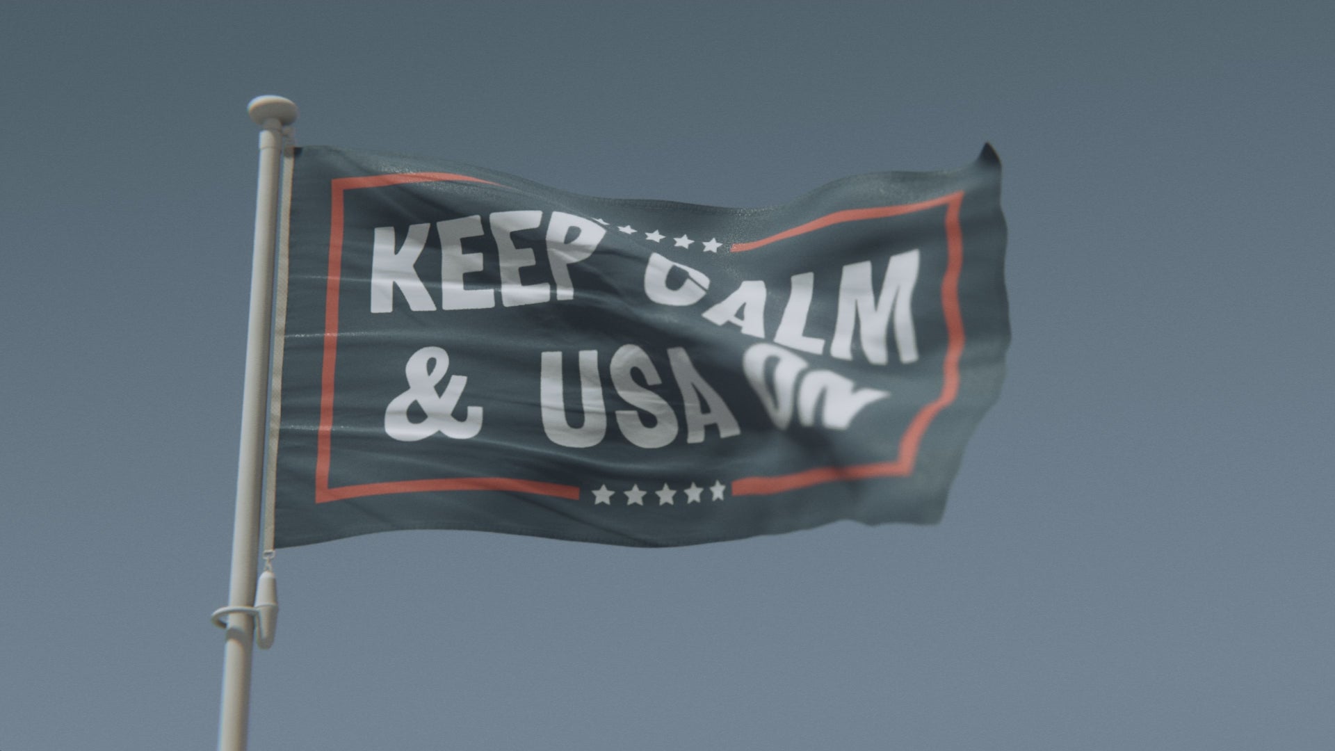 Charger la vidéo : Keep Calm et USA sur le drapeau politique