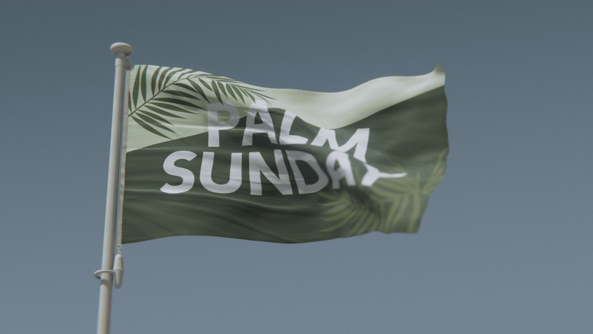 Load video: Palm Sunday Holiday Flag