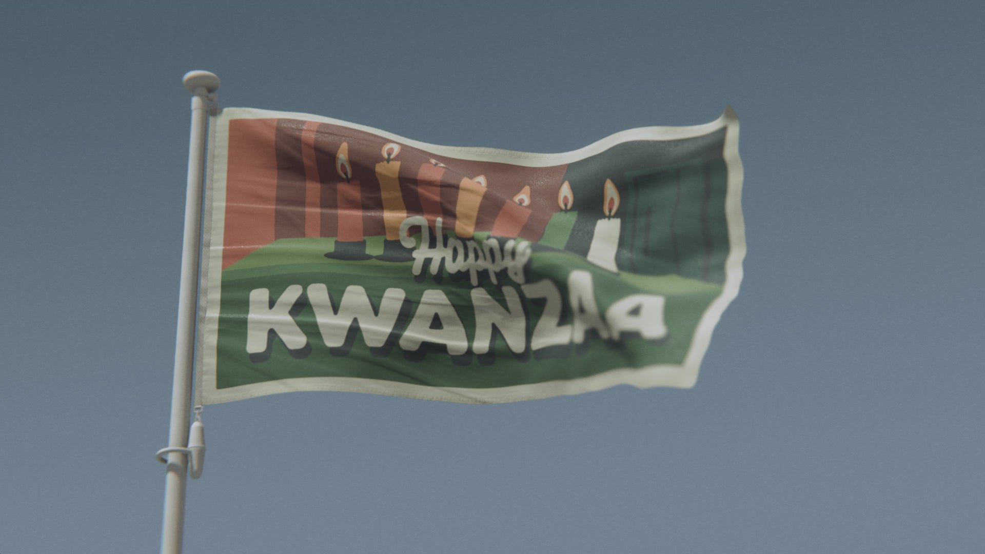 Cargar vídeo: Bandera de feliz Kwanzaa