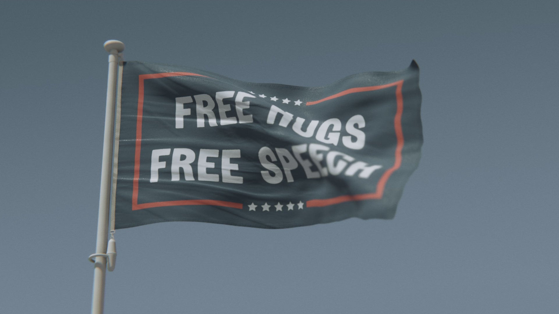 Load video: Free Hugs Free Speech Political Flag