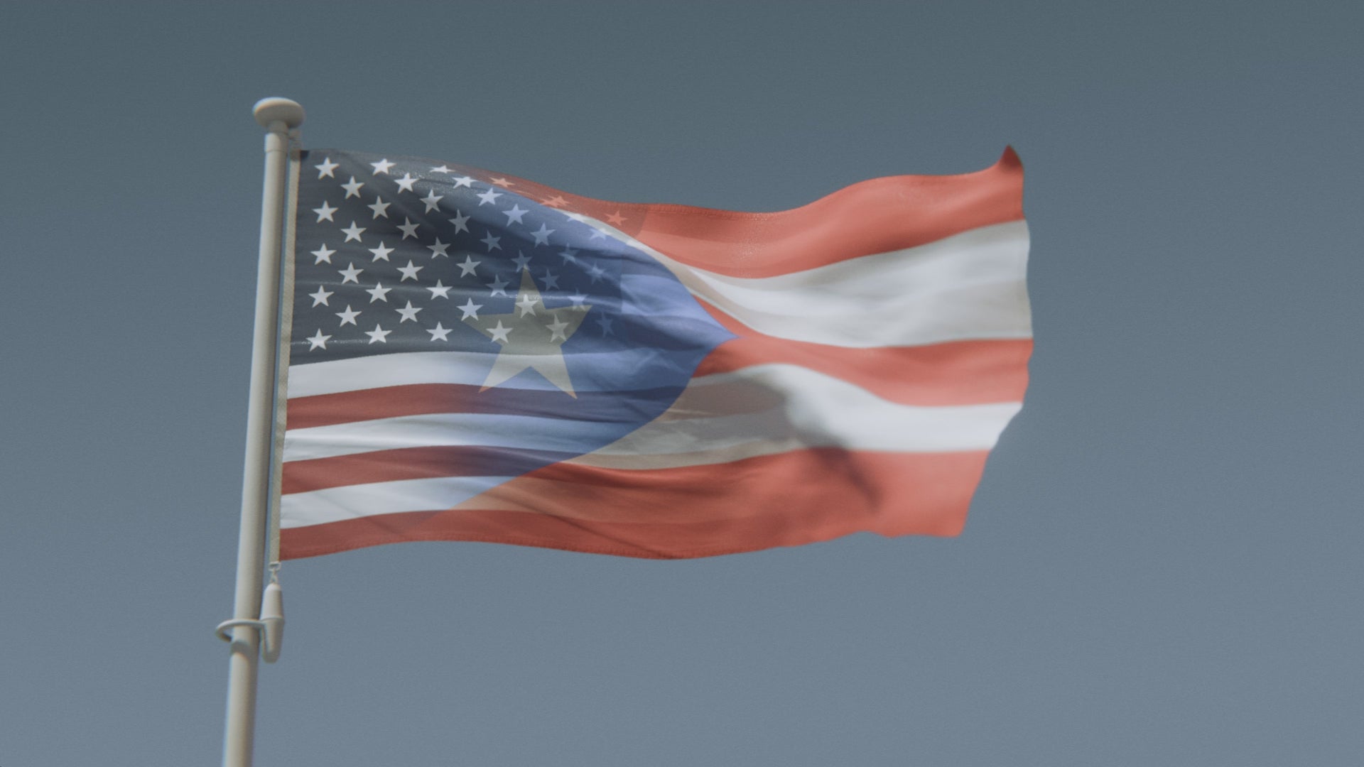 Load video: Puerto Rican American Hybrid Flag