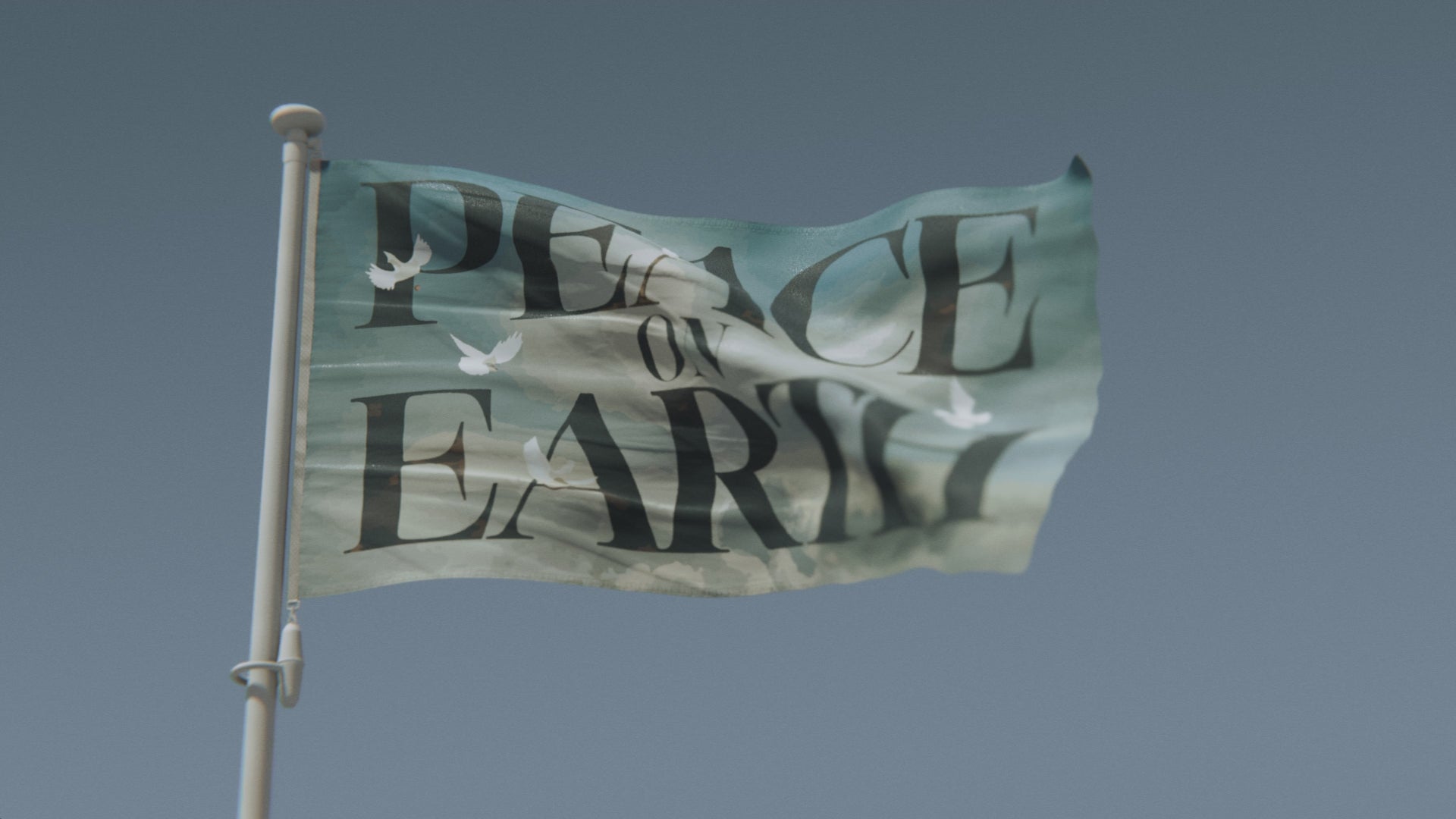 Cargar vídeo: Bandera inspiradora de Paz en la Tierra