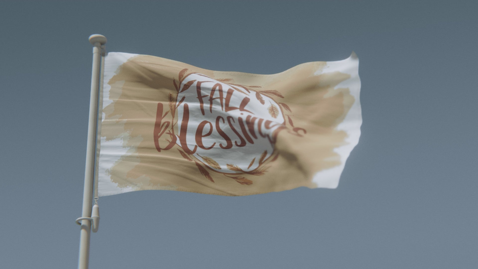 Load video: Fall Blessings Flag