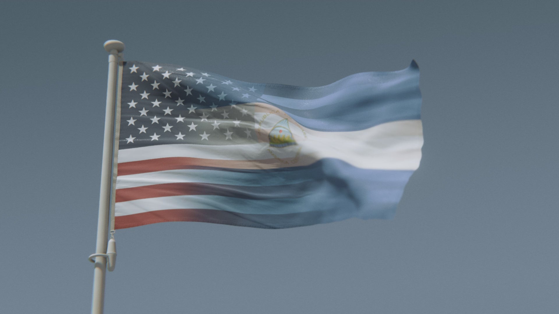 Load video: Nicaraguan American Hybrid Flag