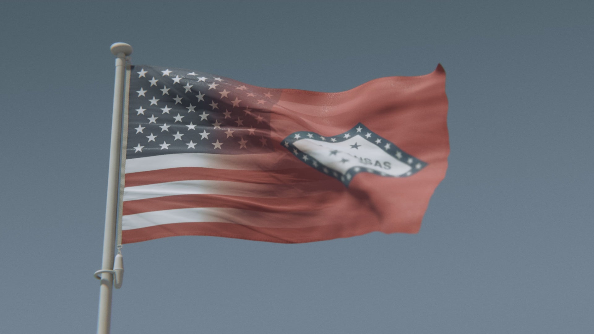 Charger la vidéo : Mélange Arkansas et drapeau américain