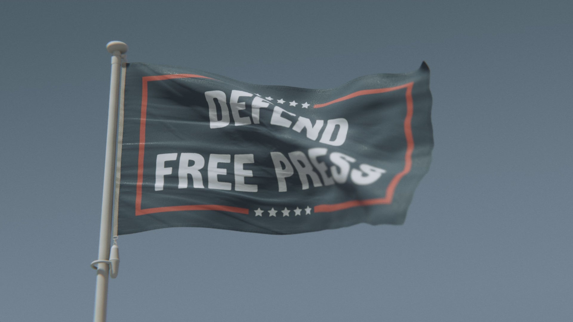 Load video: Defend Free Press Political Flag