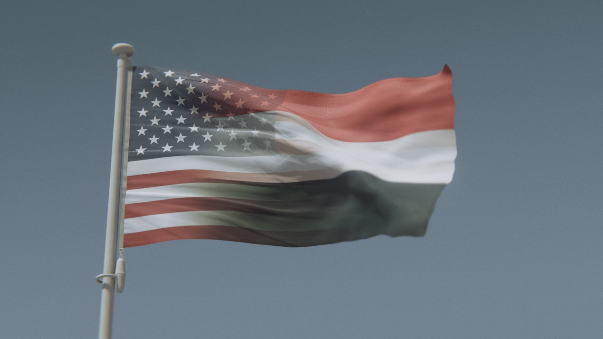 Charger la vidéo : Drapeau hybride yéménite-américain