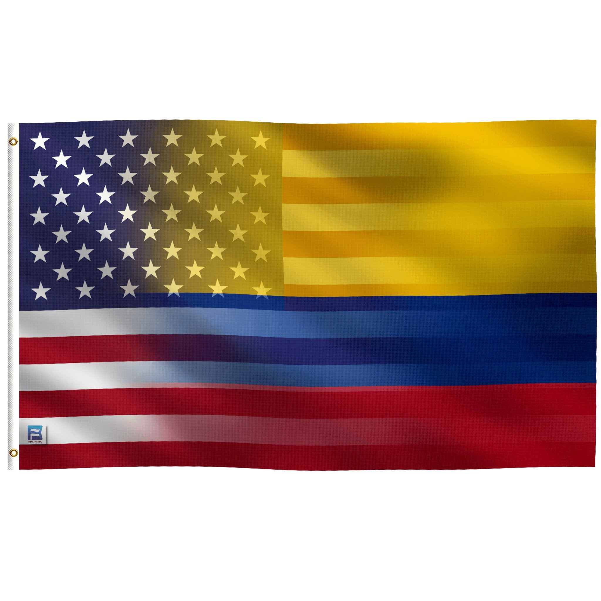 Colombian American Hybrid Flag - Bannerfi