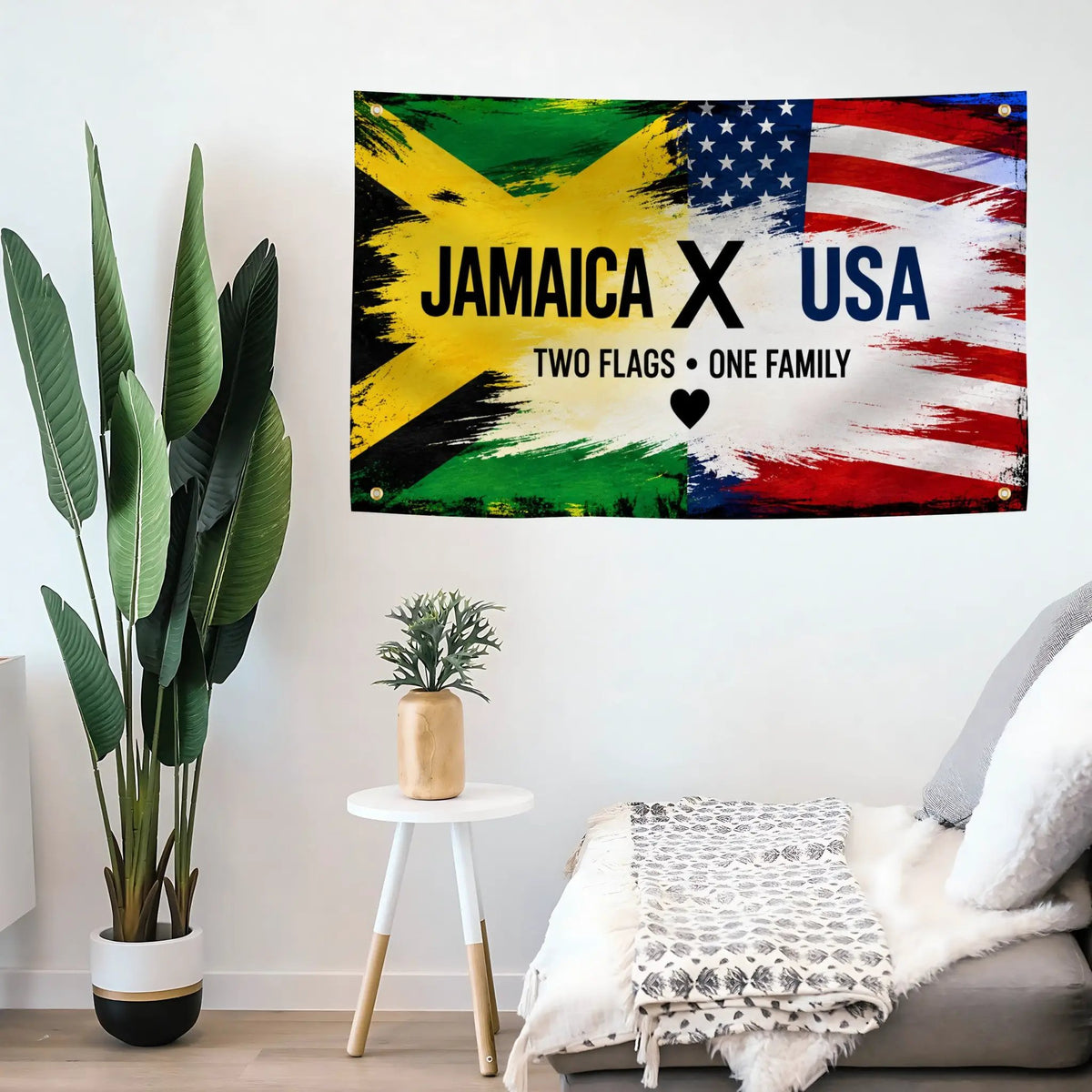 Jamaica X USA Flag