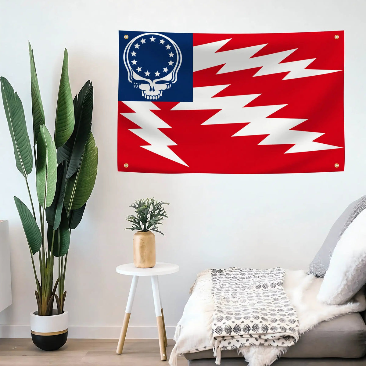 Grateful Dead Lightning Bolt Flag