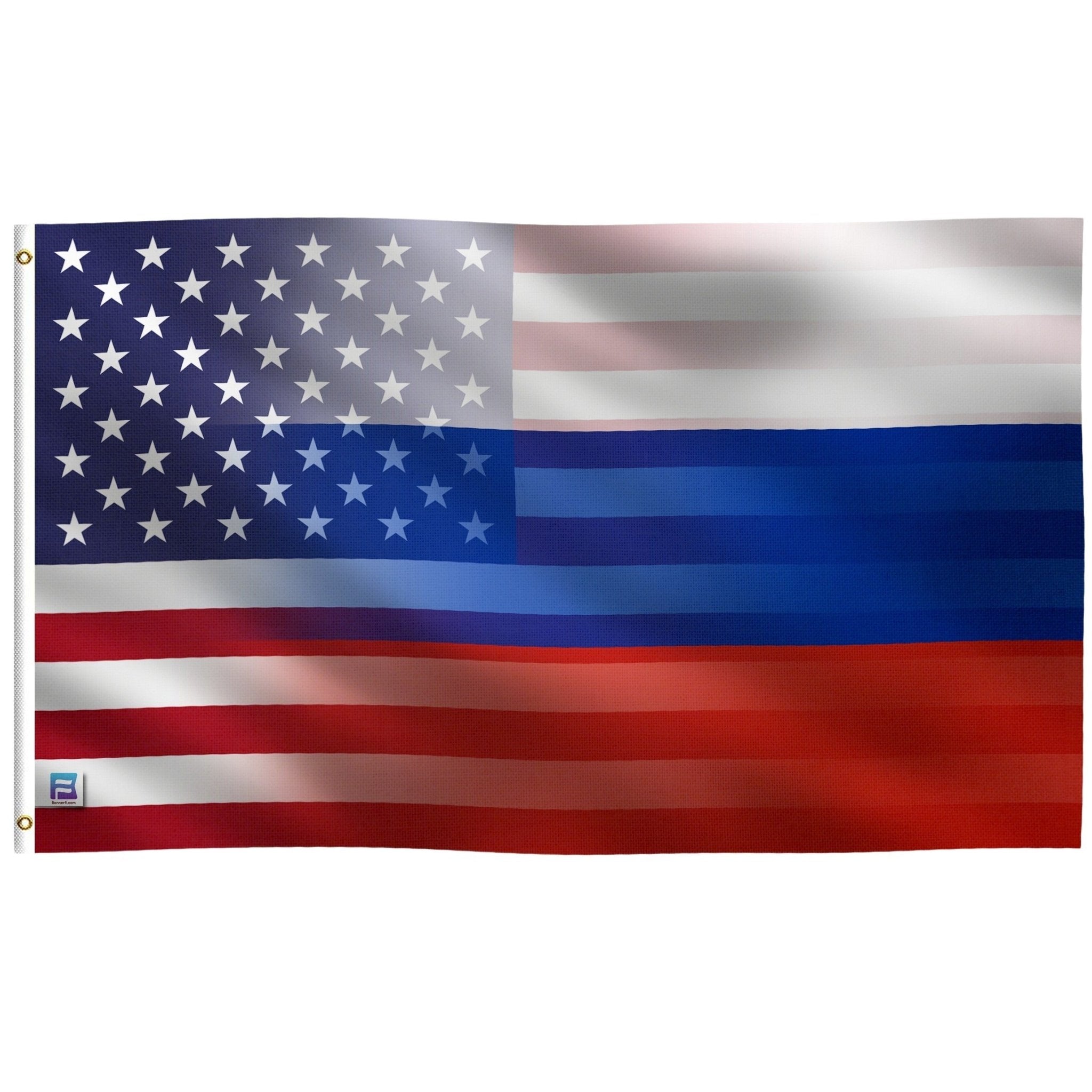 Russian American Hybrid Flag