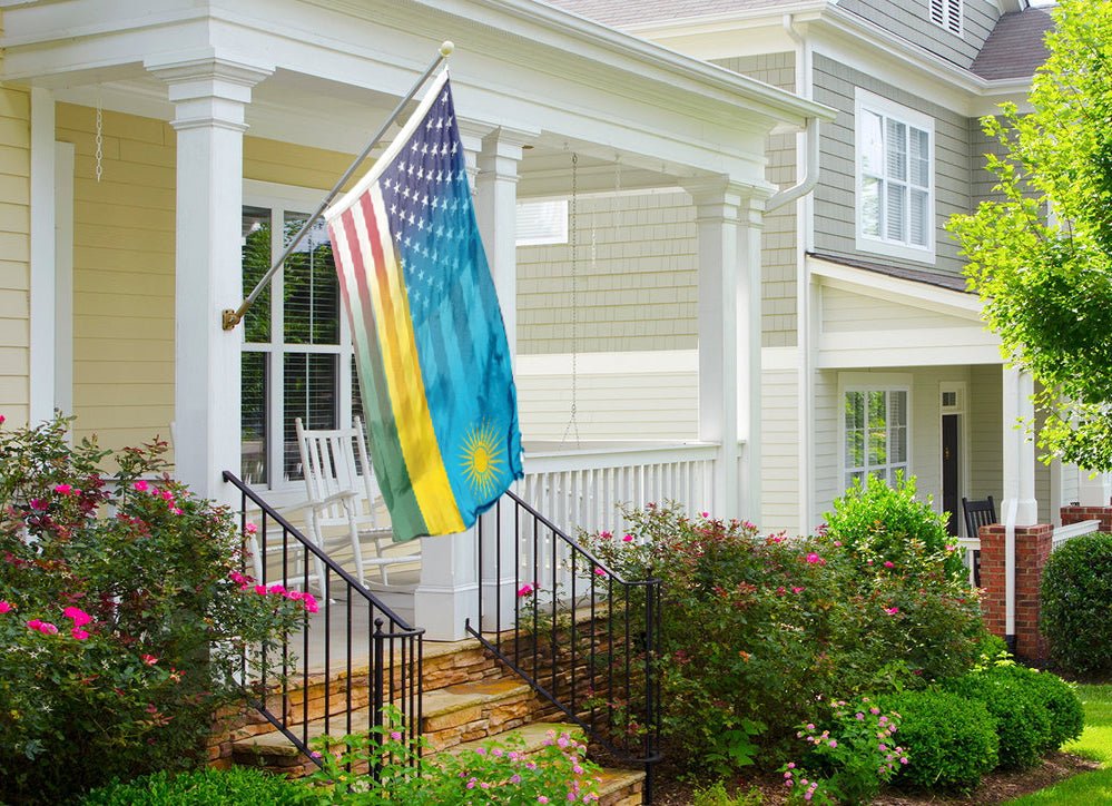 Rwandan American Hybrid Flag