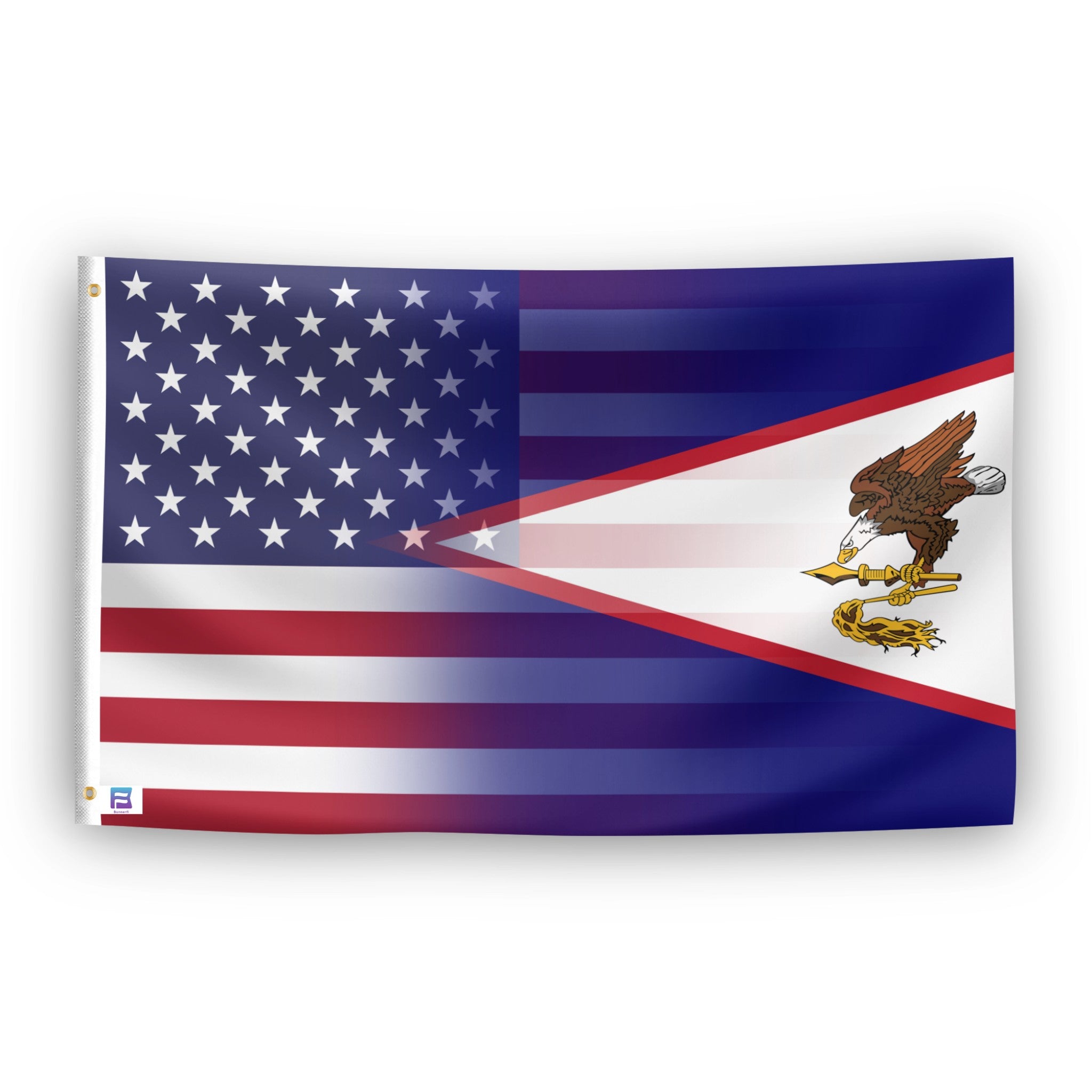 American Samoa & American Flag Blend with two grommets