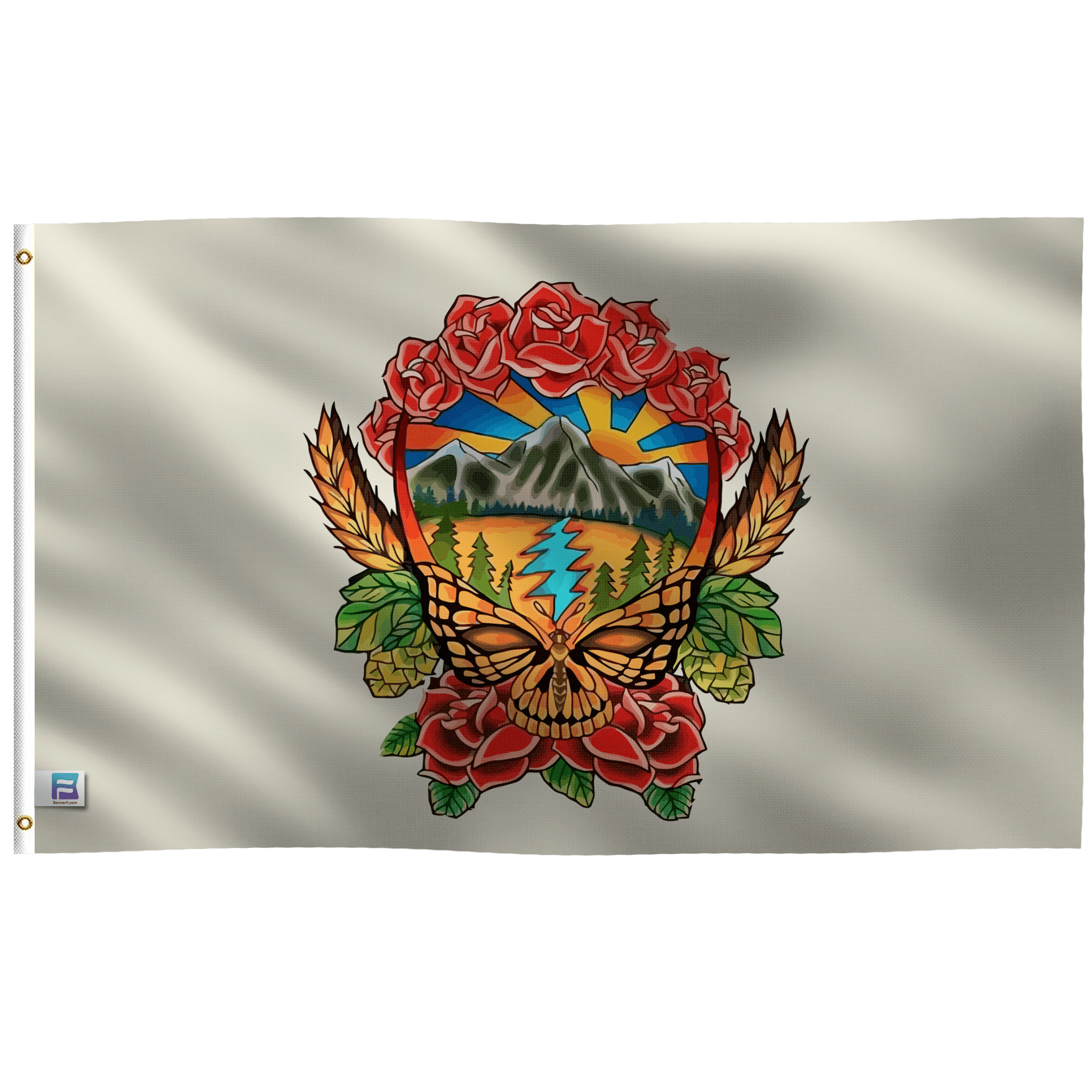 Scenic Grateful Dead Flag