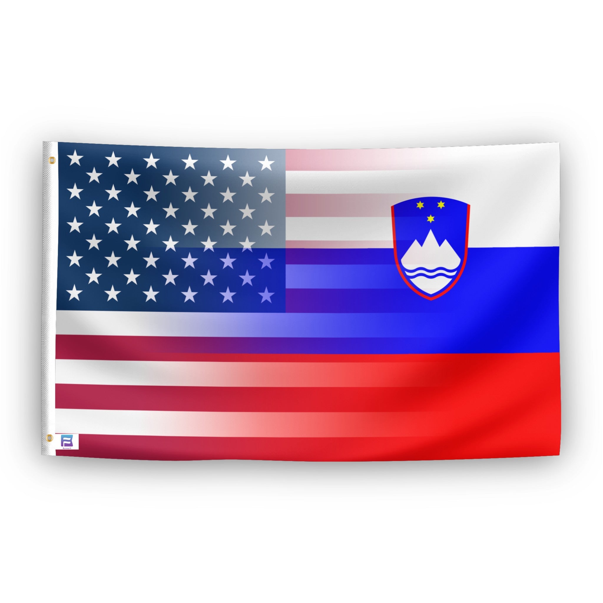 Slovenian American Hybrid Flag