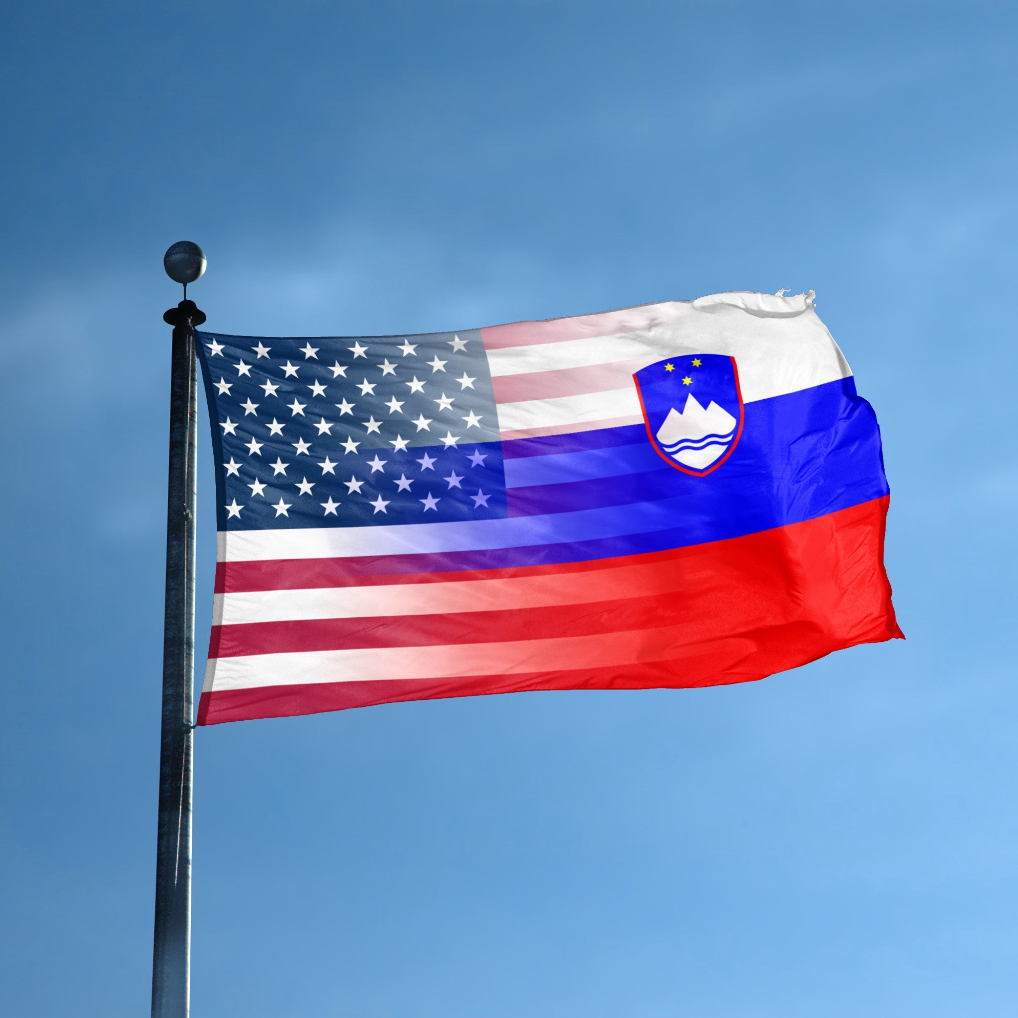 Slovenian American Hybrid Flag