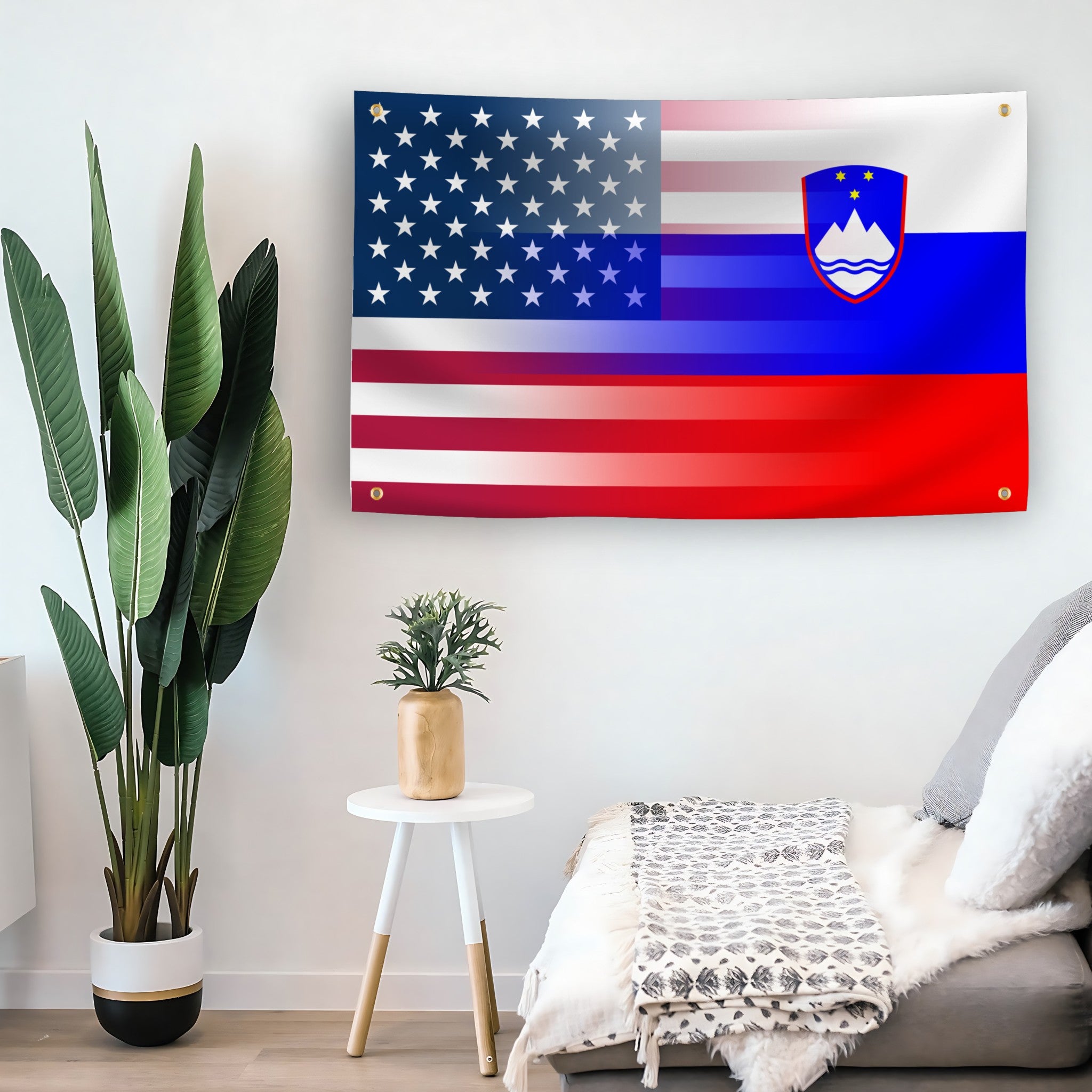 Slovenian American Hybrid Flag
