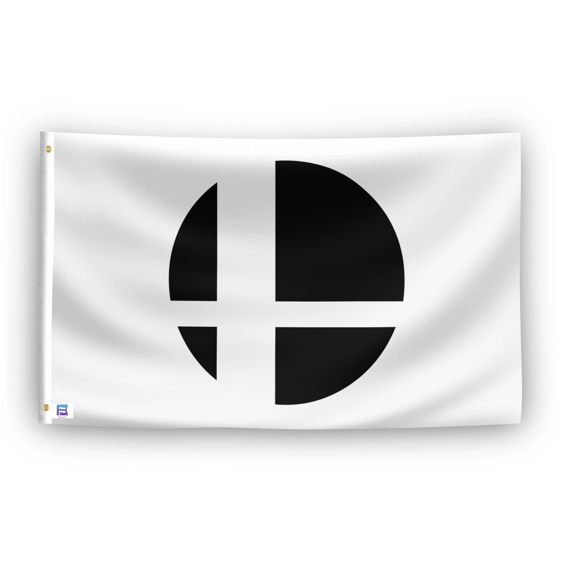 Super Smash Bros. Symbol Flag (White) with grommets - Flags by Bannerfi