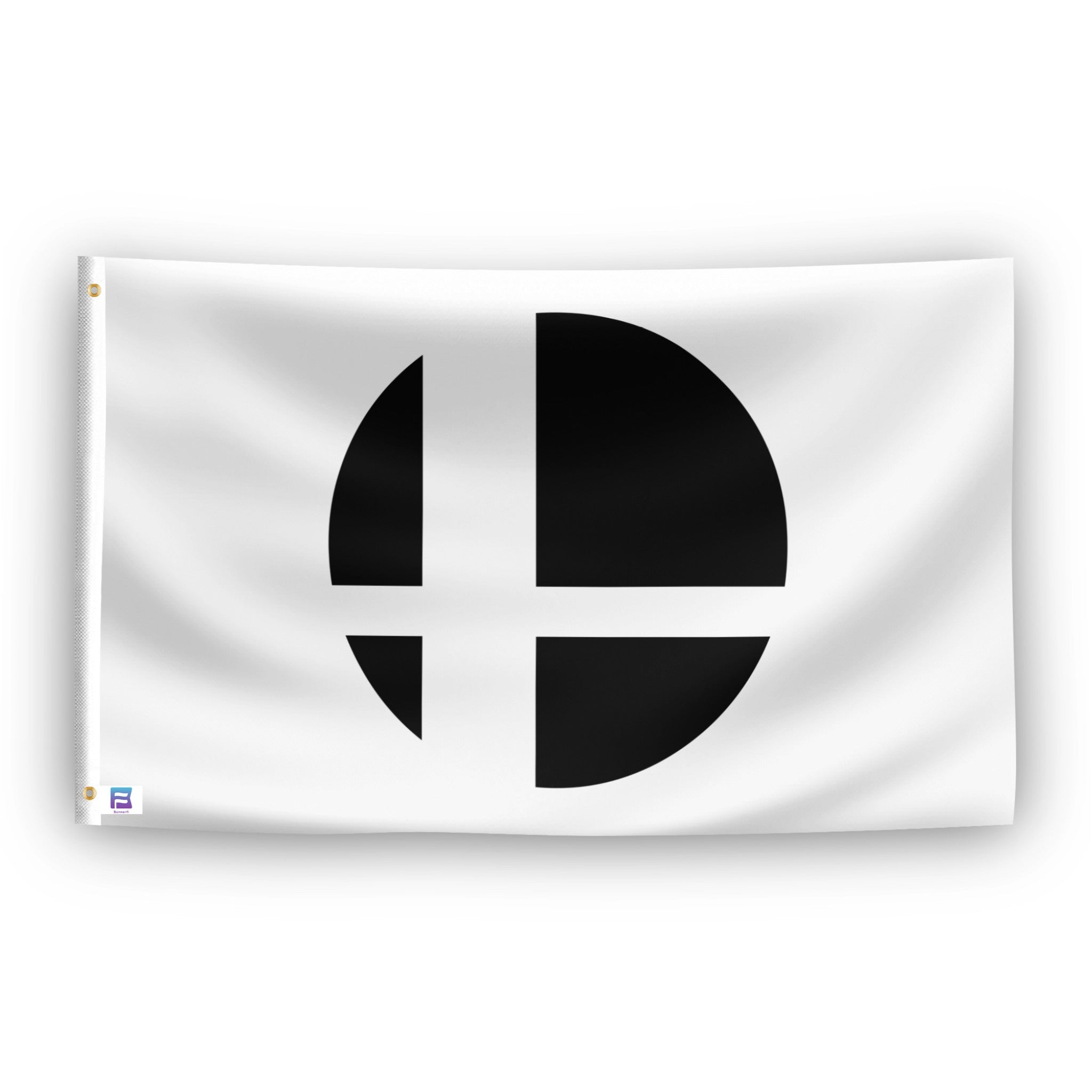 Super Smash Bros. Symbol Flag (White) with grommets - Flags by Bannerfi