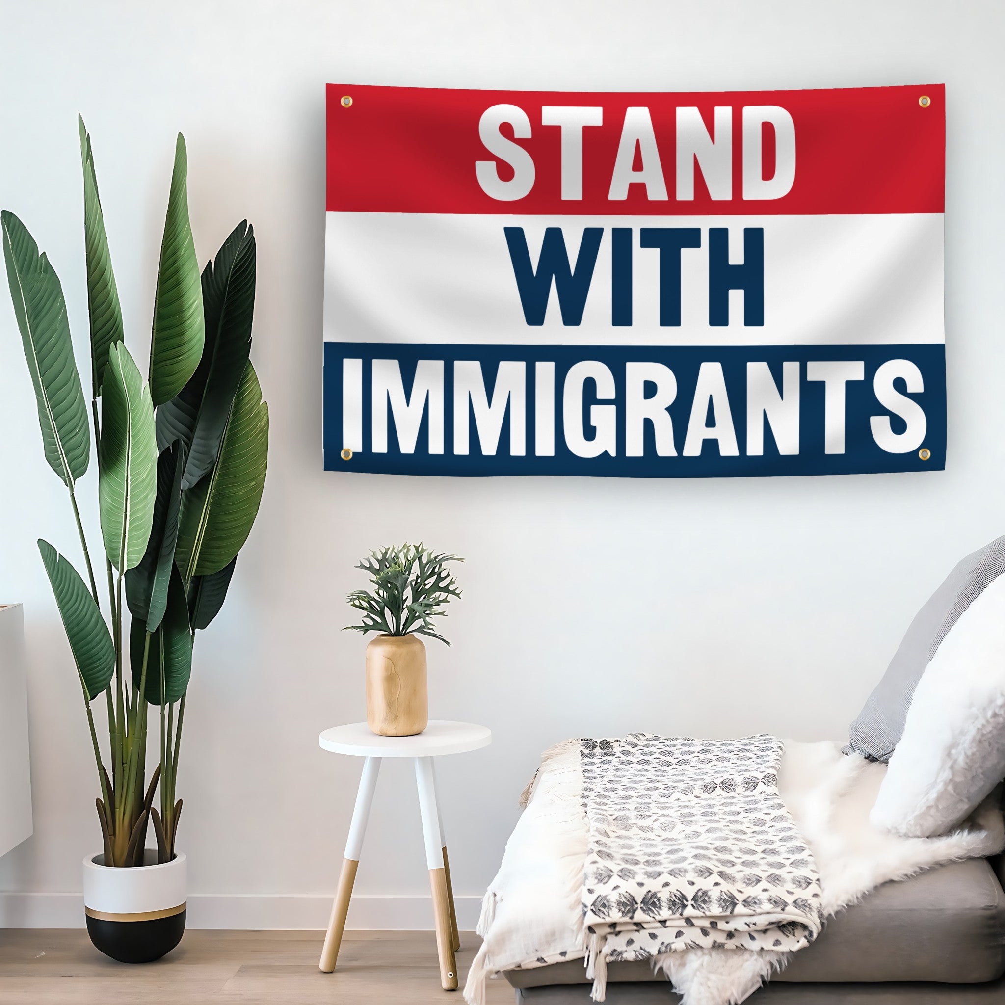 Stand With Immigrants Flag