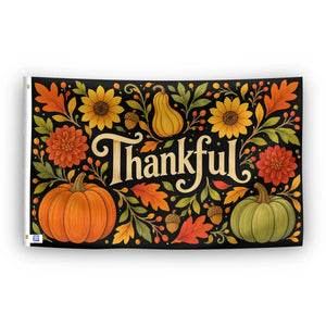 Thankful Autumn Harvest Flag