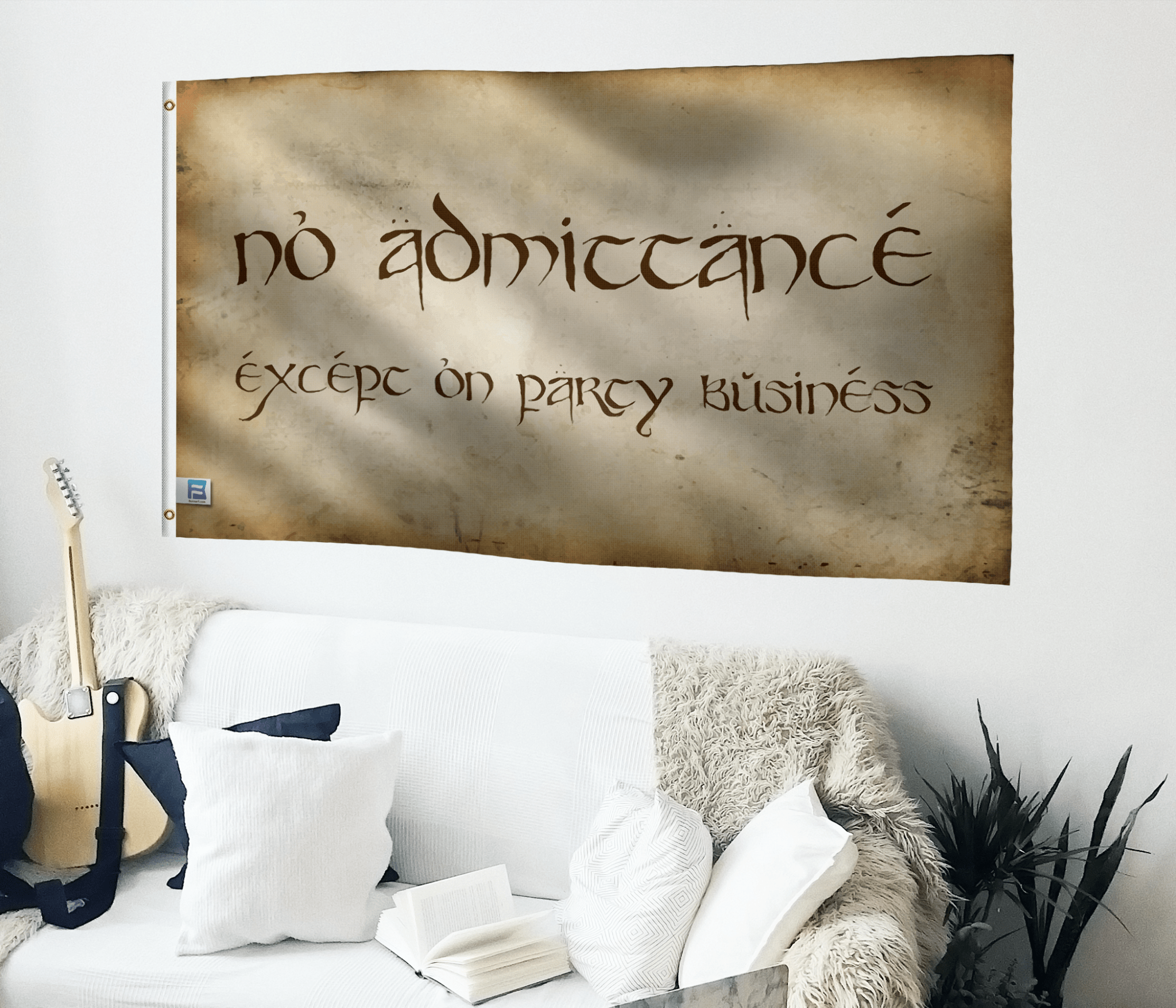 The Hobbit No Admittance Flag