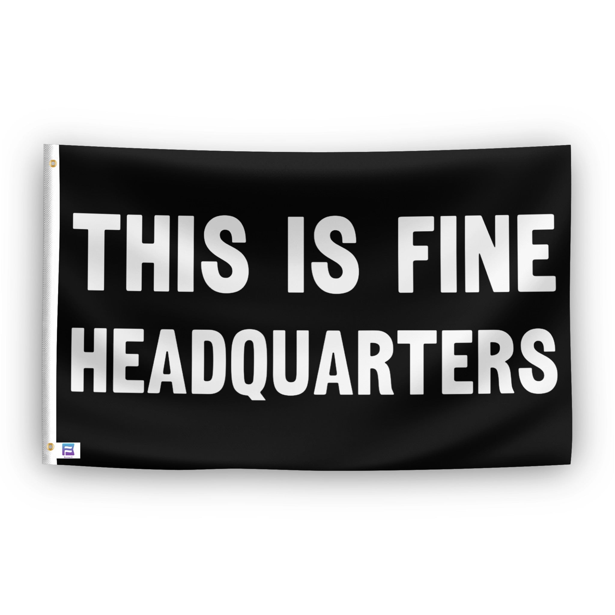 This Is Fine Headquarters Flag