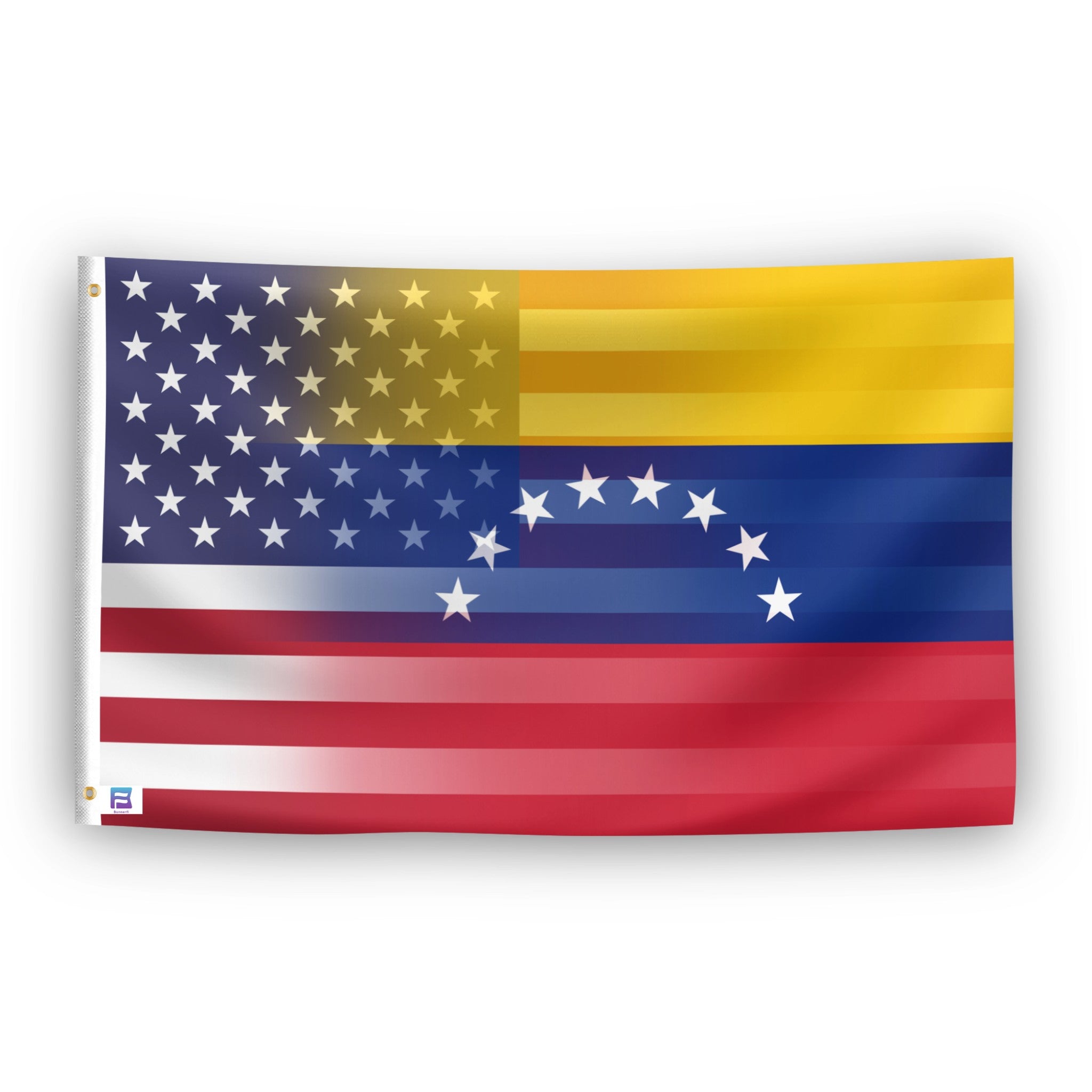 Venezuelan American Hybrid Flag with grommets - Flags by Bannerfi