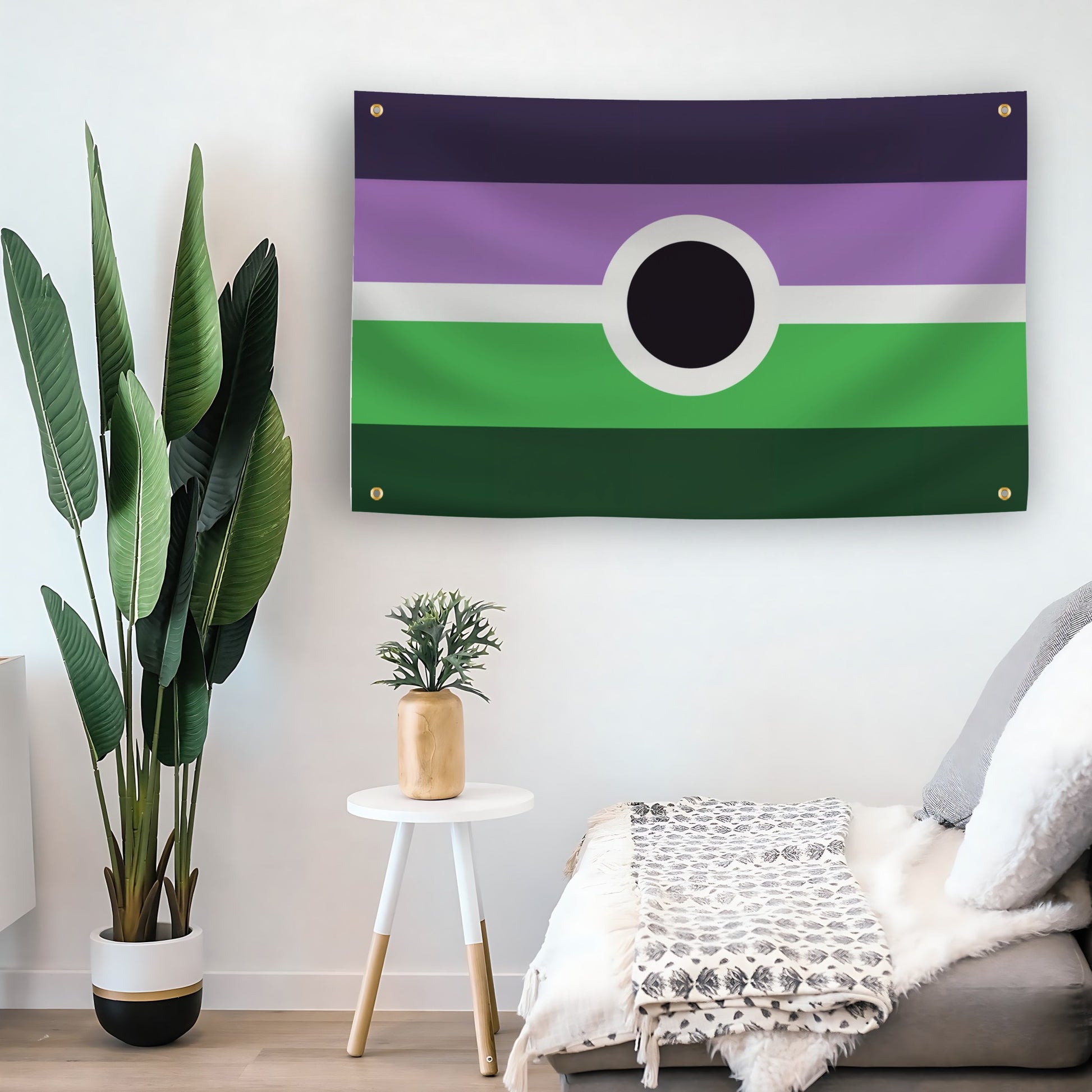 Voidpunk Pride flag as indoor wall art – versatile home décor | Bannerfi