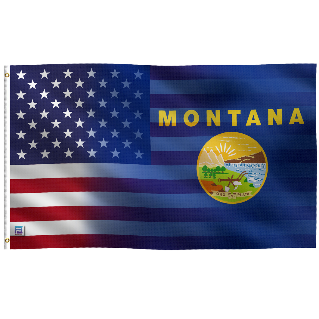 the flag of the state of montana