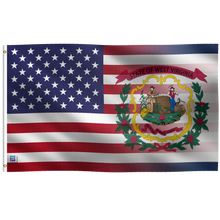 Load image into Gallery viewer, a flag of the state of west virginia
