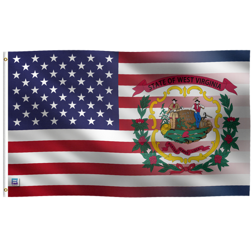 a flag of the state of west virginia