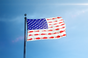 Fish Stripes American Flag - Bannerfi
