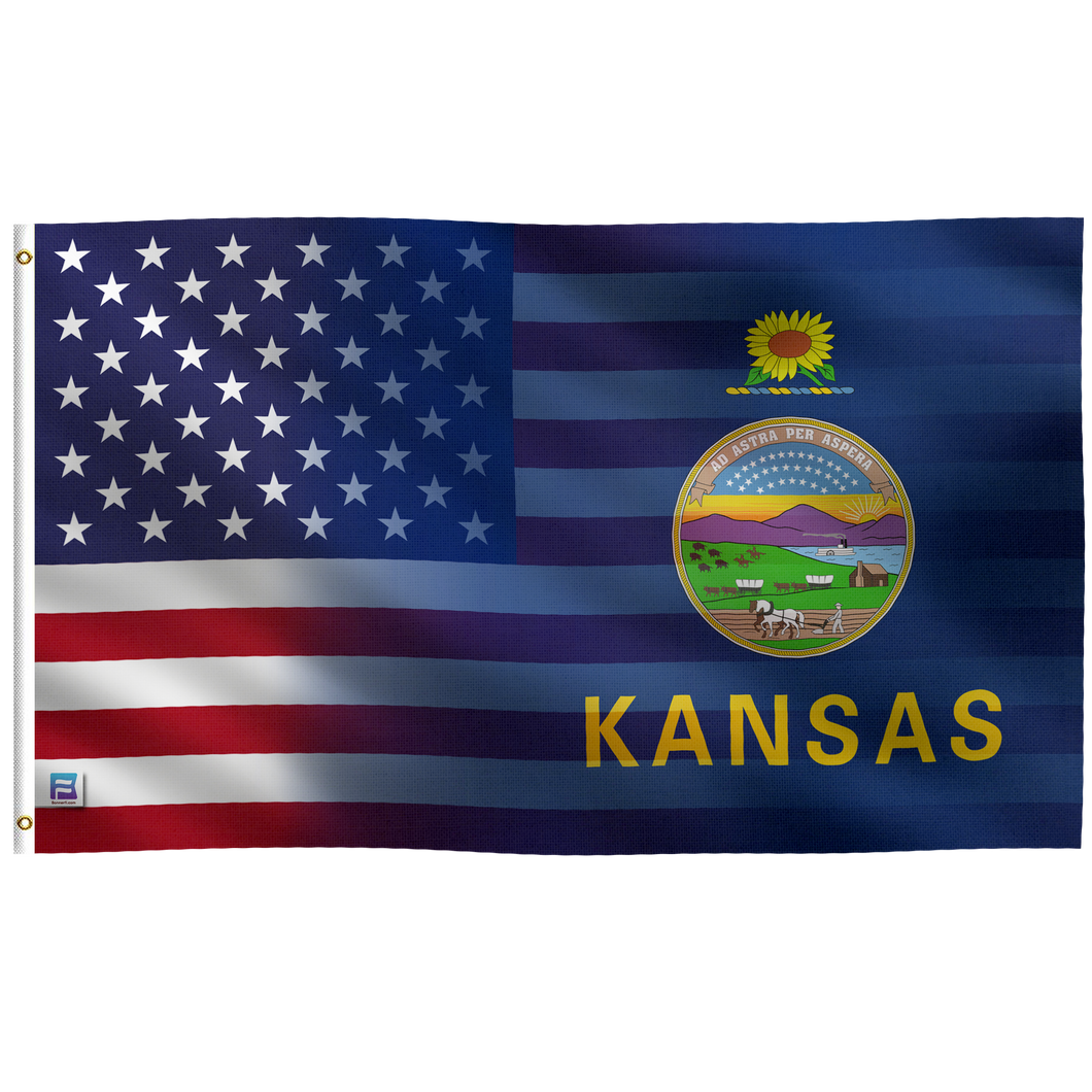 Kansas & American Flag Blend