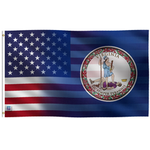 Load image into Gallery viewer, a flag of the state of virginia

