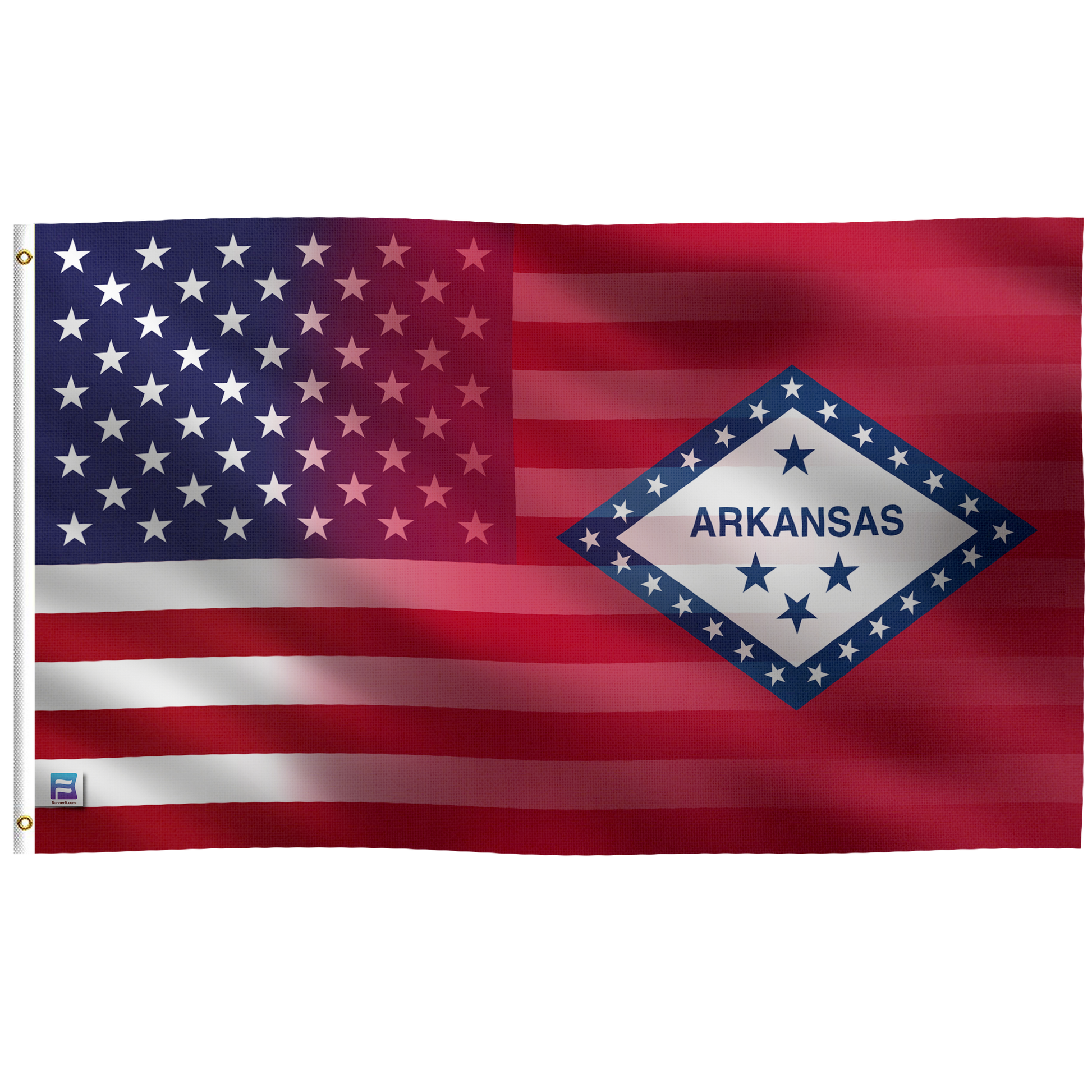 an american flag with the word arkans on it